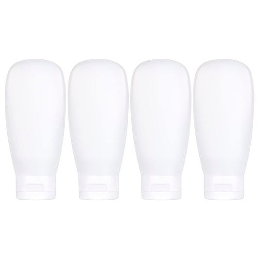 TSA Approved Travel Bottles Set for Toiletries Travel Size Containers Kit 4 Pack Portable Leak Proof Refillable Squeeze Cosmetic Airplane Essential Beauty and Personal Care Craftisan Default Title