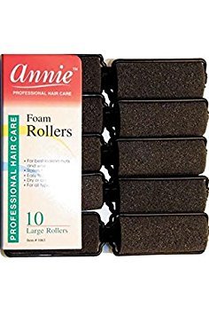 Annie 1065 Foam Roller Black - 6 Ct. Beauty & Personal Care Annie