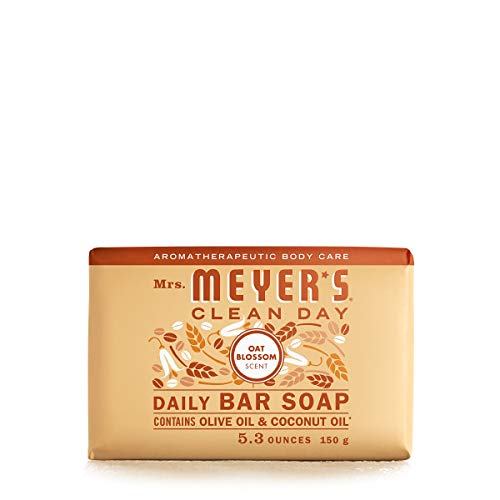 MRS. MEYER’S CLEANDAY Clean Day's Bar Soap, Use as Body Wash or Hand Soap, Cruelty Free Formula Made with Essential Oils, Oat Blossom Scent, 5.3 oz, 1 Beauty & Personal Care SC Johnson