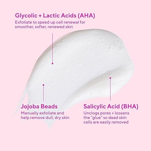 Murad AHA/BHA Exfoliating Cleanser - Hydration Exfoliating & Moisturizing Salicylic, Lactic and Glycolic Acid Face Wash - Creamy Skin Smoothing Beauty and Personal Care Murad