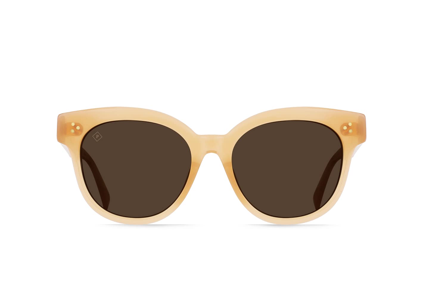 RAEN - Nikol - Womens Modern Cat-Eye Sunglasses UV Protection - Papaya/Vibrant Brown Polarized Lens (Size 52 MM)