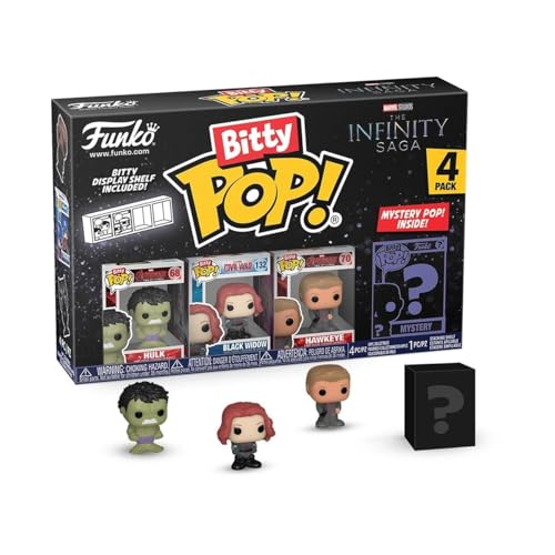 Funko Bitty POP! Marvel - Hulk and A Surprise Mystery Mini Figure - 0.9 Inch (2.2 Cm) - Marvel Comics Collectable - Stackable Display Shelf Included…
