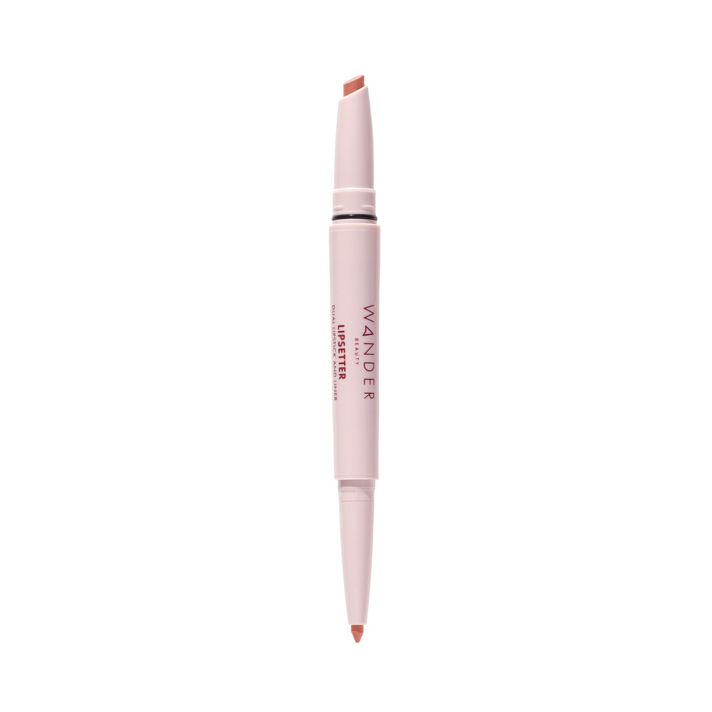 Wander Beauty Lipsetter Dual Cream Lipstick + Lip Liner - Ticket to Tawny - Ultra-Smooth, Hydrating Lipstick and Brown Nude Lip Liner with a Soft