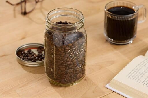 Ball - 32oz Wide Mouth Jars with Lids & Bands 12 Pack Jars, Large Glass Mason Jar for Food Storage with airtight Lid, 0.25 Gallon Glass Jar with Lid…