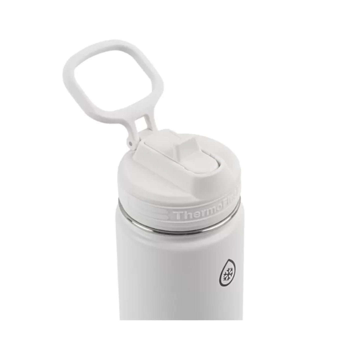 Thermoflask Set of 2 16 oz Stainless Steel Bottles (White/Blue)