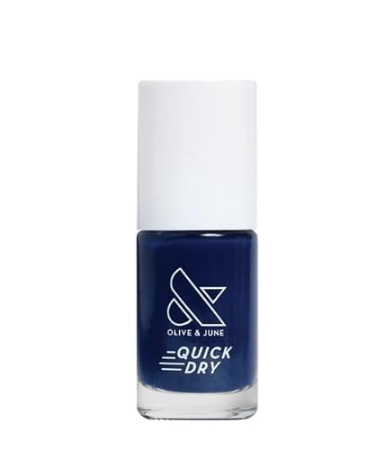 Olive & June Quick Drying Nail Polish, Suited, Midnight Blue, 0.3 fl oz Beauty & Personal Care Olive & June