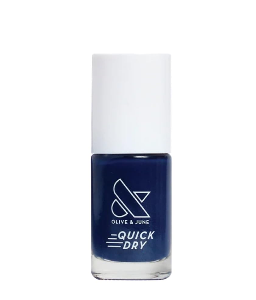 Olive & June Quick Drying Nail Polish, Suited, Midnight Blue, 0.3 fl oz Beauty & Personal Care Olive & June