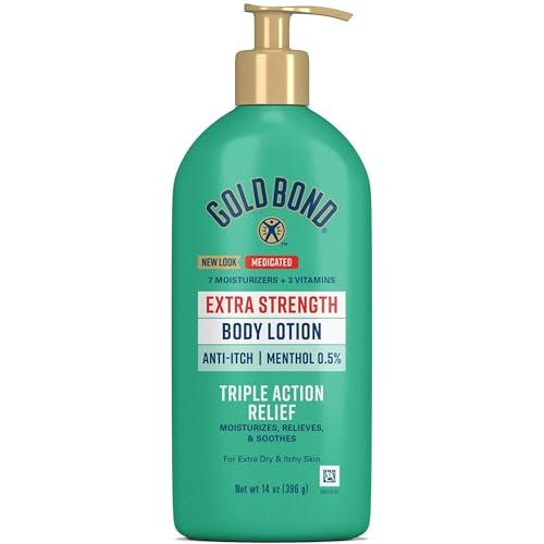 Gold Bond Body Lotion Extra Strength Medicated 14 Ounce (Pack of 6)