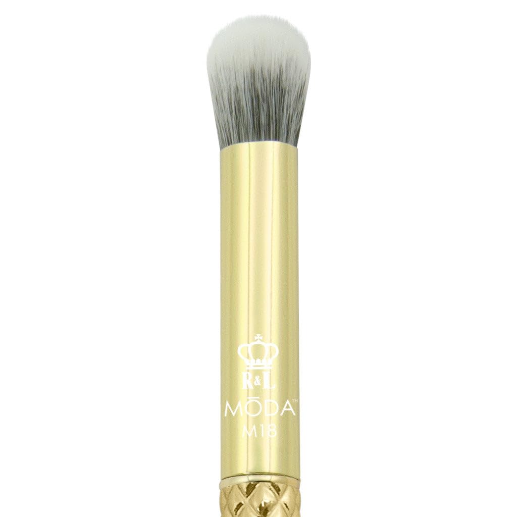 MODA Metallics Super Crease Eyeshadow Brush - Premium Eye Makeup Brush for Crease Definition - Vegan & Cruelty-Free