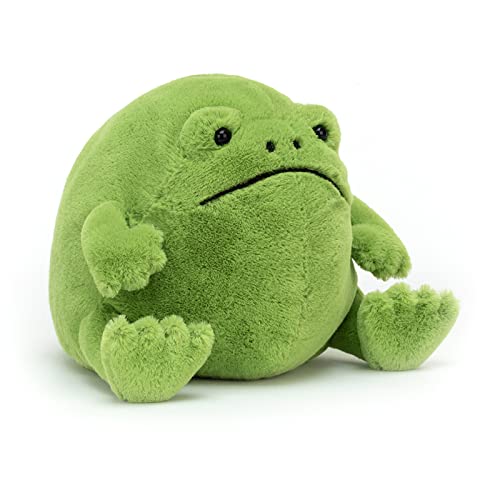 Jellycat Ricky Rain Frog Stuffed Animal, Medium 7 inches - Amphibian Plush Toy - Classic Children's Gift