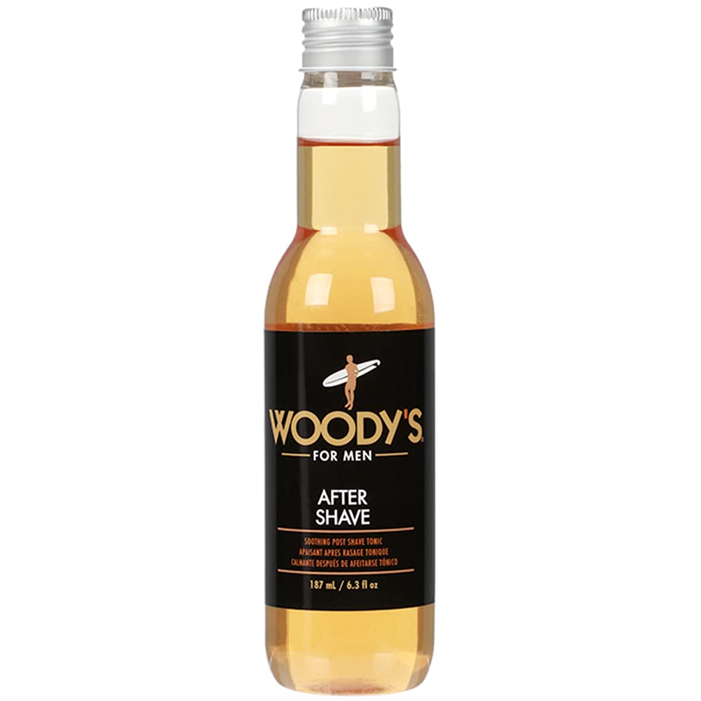 Woody's Aftershave for Men Tonic - Soothing After Shave with Aloe Vera, Calendula & Chamomile to Reduce Irritation, Post Shave, 6.3 fl oz