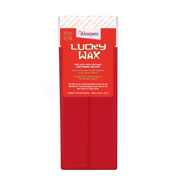 Waxxxpress Lucky Wax Strip Wax 3.4floz - Professional Roll-On Hair Removal Wax for Short, Stubborn Hairs and Sensitive Skin, Red Beauty and Personal Care Waxxxpress