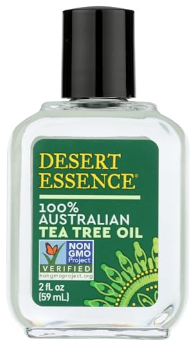 Desert Essence 100% Australian Tea Tree Oil Therapeutic Grade Essential Oil - Skin Cleansing, Clarifying, Soothing - Refreshing Air - Skin Care, Hair