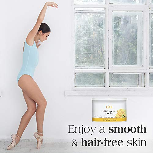 GiGi All Purpose Honee Wax - Hair Removal Wax for Face, Body & Brazilian Waxing with Beeswax Formula, 8 oz Beauty and Personal Care GIGI