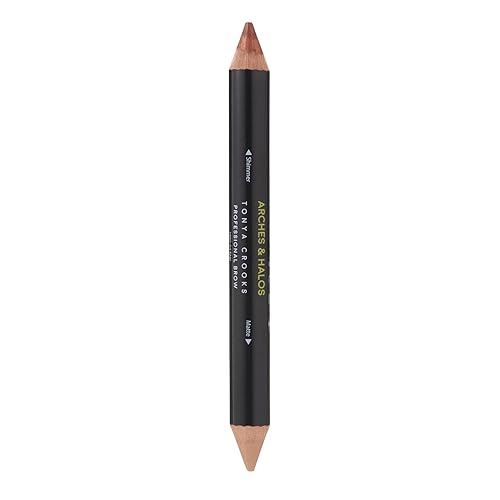 Arches & Halos Brow Highlighting and Concealer Crayon - Tan - Shaping and Shimmer Eyebrow Stick and Highlighter Duo - Soft, Ultra Creamy Formula
