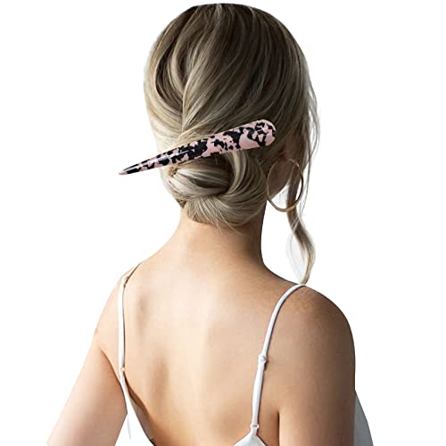 2 Pack Large Metal Claw Duckbill Alligator Clips For Thick or Heavy Hair Beak Cellulose Acetate Hair Clips Teeth Hair Barrettes No Slip Grip Hair