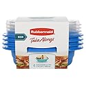 Rubbermaid TakeAlongs Food-Storage Container, Snack Food Storage OS 2.9 Cups 4PK