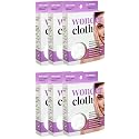 Wonder Cloth (Pack of 6) - All Natural Make-Up Remover Cloth, Removes Makeup Instantly with Just Water, Cleanses and Exfoliates, Machine Washable