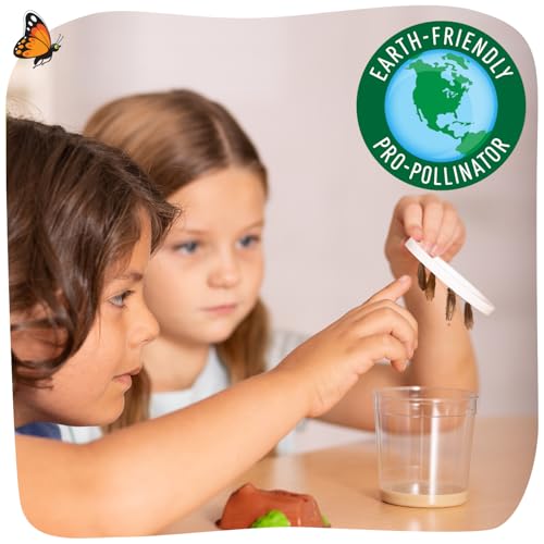 Insect Lore Butterfly Garden Kit – STEM Live Butterfly Growing Habitat with Caterpillars & Voucher, Educational Kit for Kids, Classrooms & Homeschool