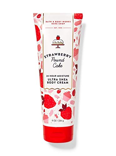 Bath & Body Works Skin Care Bundle Strawberry Pound Cake Wash Mist Cream Shower Gel and Lotion Full Size Beauty & Personal Care Bath & Body Works