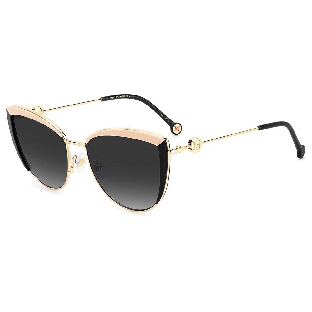 Carolina Herrera HER 0112/S Gold Black/Dark Grey Shaded 58/17/145 women Sunglasses