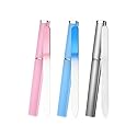 Aoshang 3 Pack Glass Nail File, Crystal Double Sided Etched Filing Surface Finger Nail Files for Professional Manicure/Pedicure Care with Case