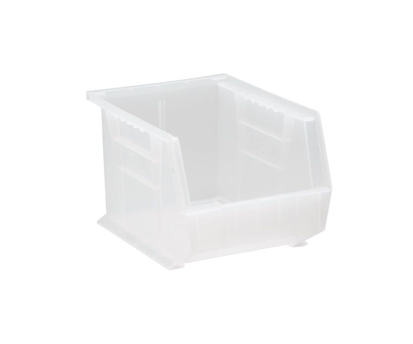 QUANTUM STORAGE SYSTEMS QUS239CLCS Ultra Stack & Hang Heavy Duty Part Organizer Clear Bins 11" L x 9" W x 7" H 6 Pack