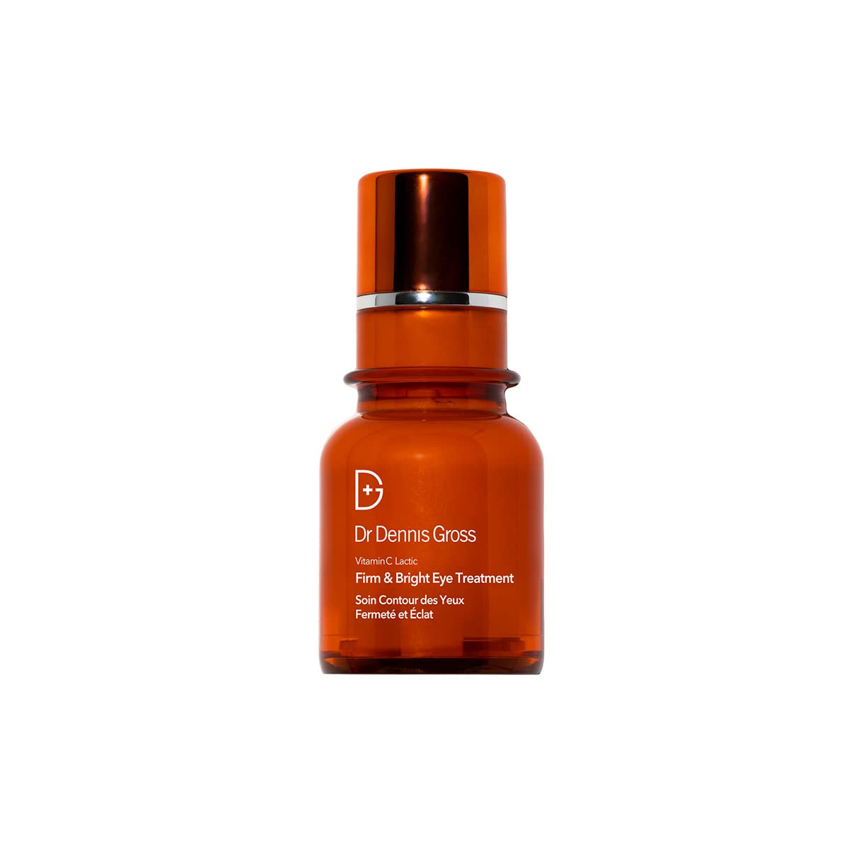 Dr. Dennis Gross Vitamin C Lactic Firm & Bright Eye Treatment | Silky, Lightweight, Fast-Absorbing Treatment to Improve Puffiness, Dark Circles,