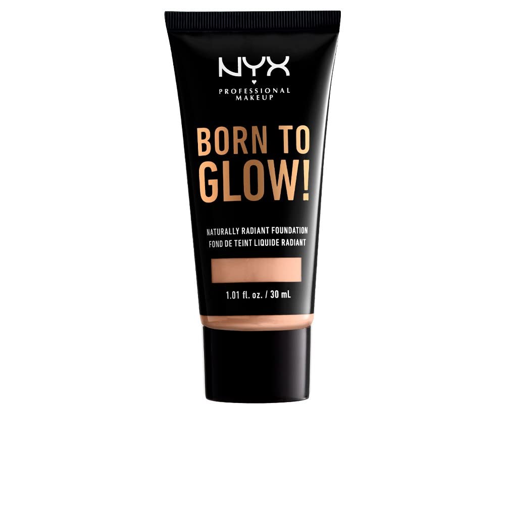 NYX PROFESSIONAL MAKEUP Born To Glow Naturally Radiant Foundation, Medium Coverage - Light