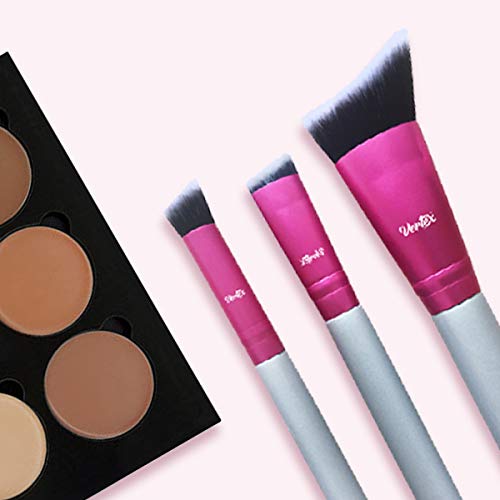 Nose Contour Brush Contouring Makeup Brush Set - Sculpting Blending Real Brush Hair Angled Blush Techniques Dramatic Cheekbones Highlighting Bronzer