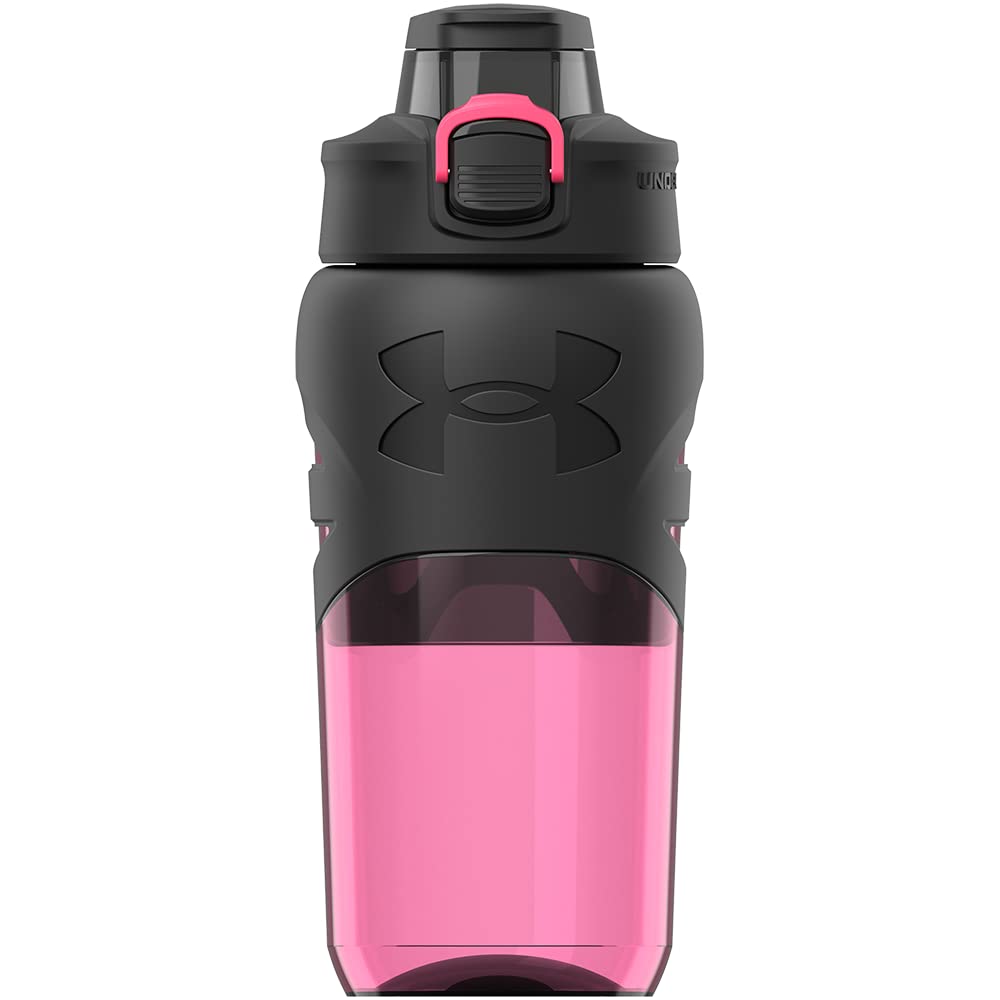 Under Armour 18oz Grip Water Bottle, Pro Lid Cover, Silicone Body Grip, Shatter Proof, Stain & Odor Resistant, All Sports, Baseball, Basketball…