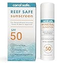 Reef Safe Sunscreen SPF 50 Facestick - Biodegradable, Hawaii & Mexico Approve, Zinc, Vitamin E, Oxybenzone & Octinoxate Free, Water Resistant, Natural