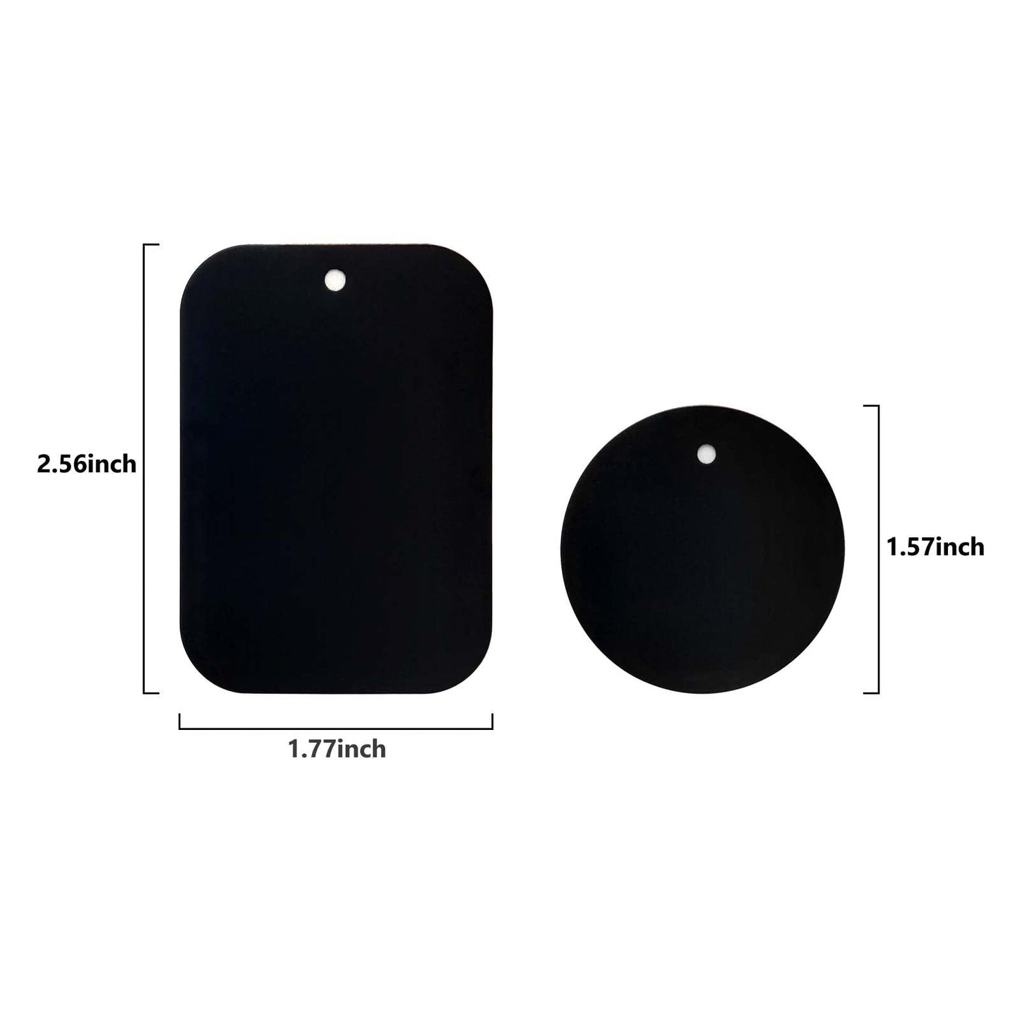 DSTELIN Smartphones Metal Plate 12 Pack for Phone Car Mount Holder Cradle with 3M Adhesive (Compatible with Magnetic Mounts) - 6 Rectangle and 6…