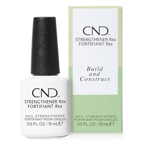 CND™ Strengthener RXx, Nail Strengthener for Tougher, Stronger Nails & Protection for Thin Nails, Stocking Stuffer for Women, 0.5 Fl Oz