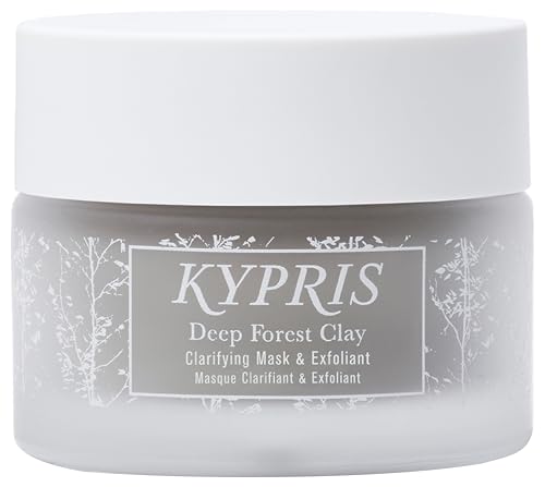 KYPRIS, Deep Forest Clay Clarifying Exfoliation Mask, Physical & Acid Exfoliation, Clarifying Clay & Soothing Botanicals (1.55 fl oz / 46 ml)