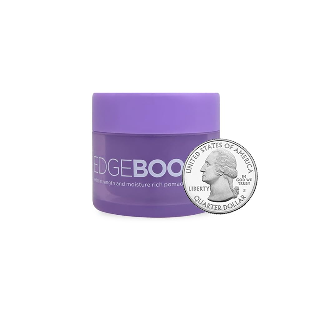 Style Factor Edge Booster Extra Strength and Moisture Rich Pomade 0.85oz Mini Travel Size (0.85oz, Pack of 1, Violet Crystal)