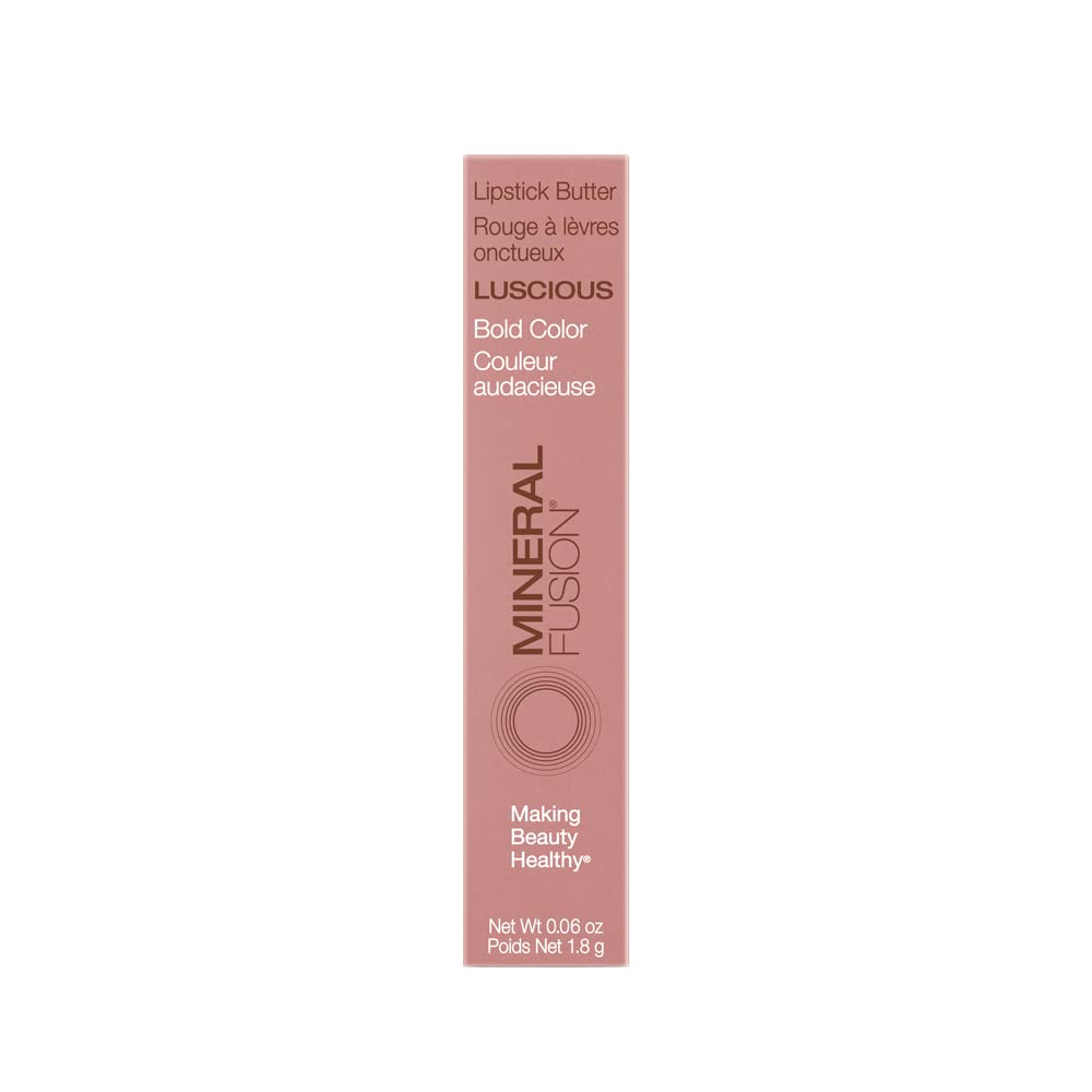 Mineral Fusion Lipstick Butter, Luscious, 0.06 Ounce