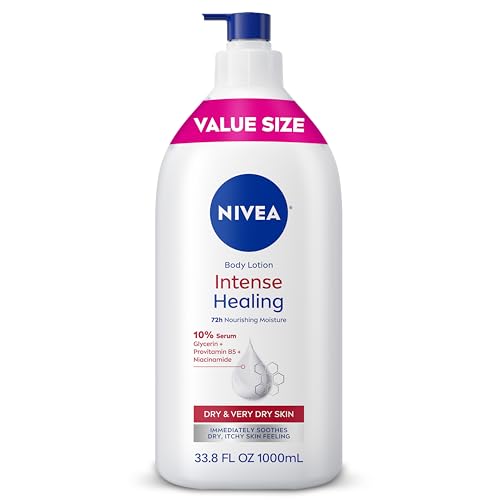 NIVEA Intense Healing Body Lotion Very Dry Itchy Skin, 33.8 Fl Oz Value Beauty and Personal Care NIVEA Default Title