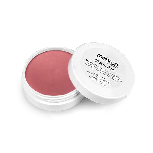 Mehron Makeup Clown Pink Face Paint | Light Pink Face Paint | Clown Makeup for Halloween & Cosplay 2.25 oz (65 gm)