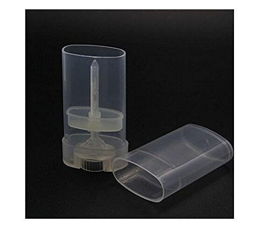 15ML Transparent Empty Plastic Oval Deodorant Containers Lipstick Tubes Tube Bottles For Chapstick Homemade Lip Balm Crayon(10PCS)