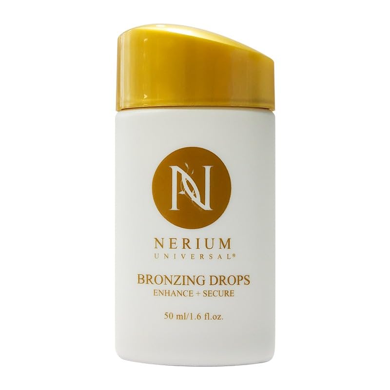 Nerium Glow Bronzing Drops | Clean Beauty Mix-In Bronzer Serum for Face, Fragrance-Free | 50 ml