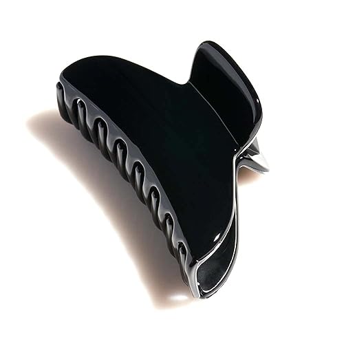 Bellefixe 7cm Premium Acetate Jaw Clip (Black)