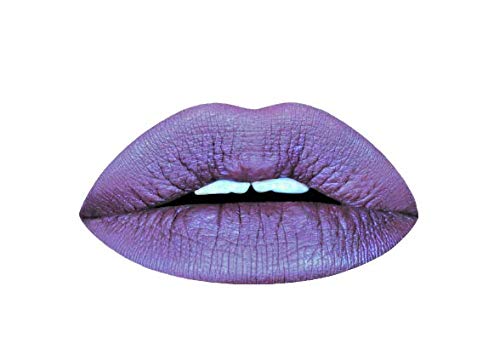 Aromi Violet Plum Metallic Liquid Lipstick | Dark Purple Lip Color with a Shimmery Finish, Vegan, Cruelty-free, Long-Lasting and Smudge Proof Lipstick