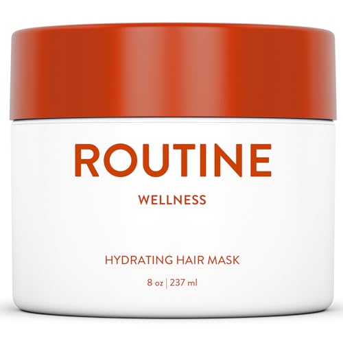 Routine Wellness Deep Conditioning Hair Mask - Bring Dry, Damaged Hair Back to Life - Hydrating Repair Treatment that Moisturizes, Strengthens & Adds