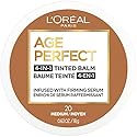 L'Oreal Paris Age Perfect 4-in-1 Tinted Face Balm Foundation with Firming Serum, Medium 20, 0.61 Ounce