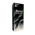 Pack of 1 Box Berina Black Hair Dye A1 Hair Color Cream Black 60 G. Super Permanent Fashion Unisex