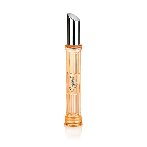 Michel Germain Sugarful & Spice Eau de Parfum Rollerball Women's Fragrance, Notes of Sparkling Blood Orange, Pink Peony, Creamy Vanilla, Flirty & Playful Gift for Her, 0.27 Fl Oz