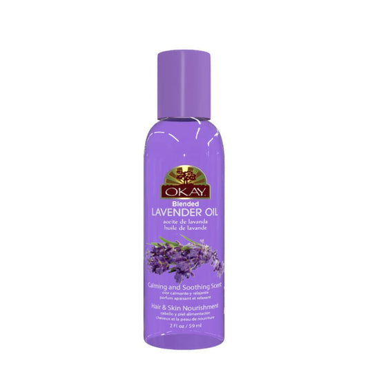 OKAY |Blended Lavender Oil | For Hair and Skin | Moisturizes | Replenishes | Free of Paraben | 2 oz