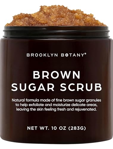 Brooklyn Botany Brown Sugar Body Scrub - Moisturizing and Exfoliating Body, Face, Hand, Foot Scrub - Fights Acne, Fine Lines & Wrinkles, Great Gifts Beauty and Personal Care Brooklyn Botany Default Title