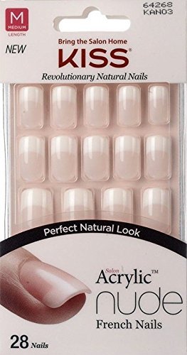 **NEW** KISS SALON ACRYLIC NUDE NAILS - CASHMERE (KAN03) - MEDIUM LENGTH Beauty & Personal Care Broadway